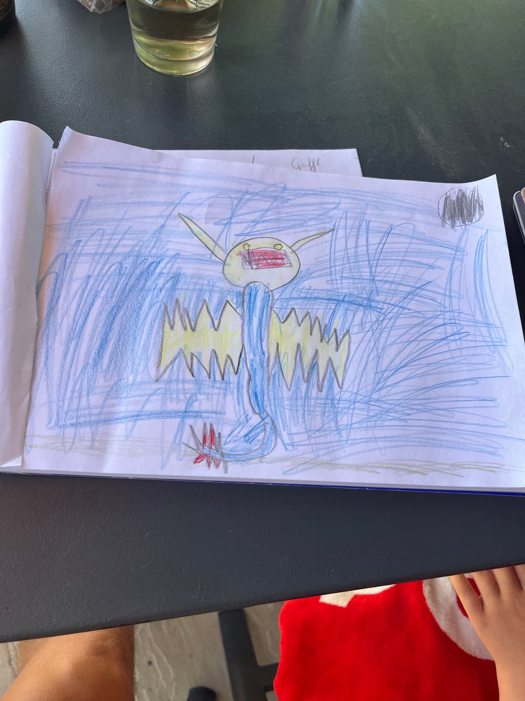 Kinderzeichnung Monsterheldenhund